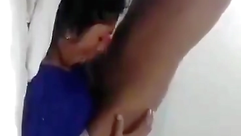 Big ass indian brunette sucking a dick and fucking her ass