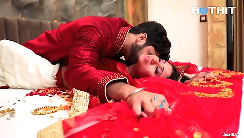 Hot brunette milf gets pounded with a handsome teen guy