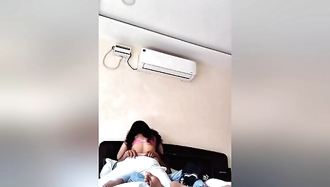 Amateur brunette with small tits and a nice ass fucked